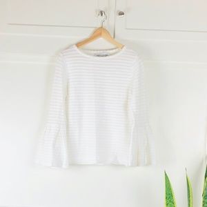 SARA CAMPBELL Bell Sleeve Top Sz M